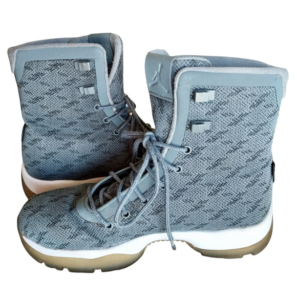 Nike Air Jordan Future Boot Men\'s Cool Gray White Waterproof Snow Winter Lace 8 main image 4